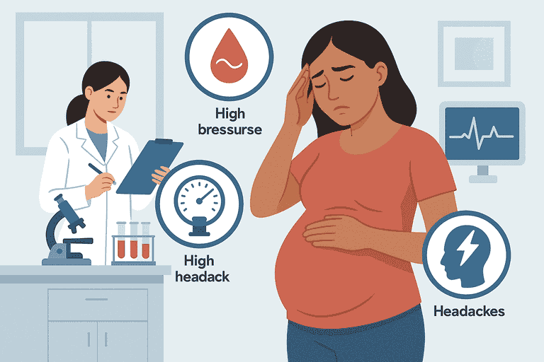 A praeeclampsia figyelmeztető jelei terhesség alatt: Kulcsfontosságú tünetek, amelyeket figyelni kell
